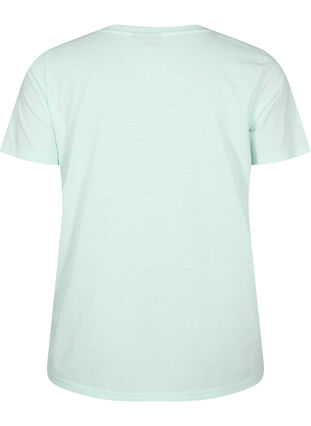 Kurzärmeliges T-Shirt mit V-Ausschnitt, Honeydew, Packshot image number 1