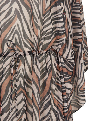 Strandkleid mit verstellbarer Taille, Zebra Print, Packshot image number 2