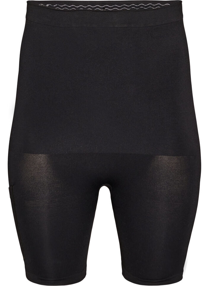 Shapewear-Shorts mit mittlerem Halt und hoher Taille, Schwarz, Packshot image number 0