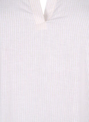 Gestreiftes Kleid aus Baumwolle und Leinen, Sandshell Wh. Stripe, Packshot image number 2
