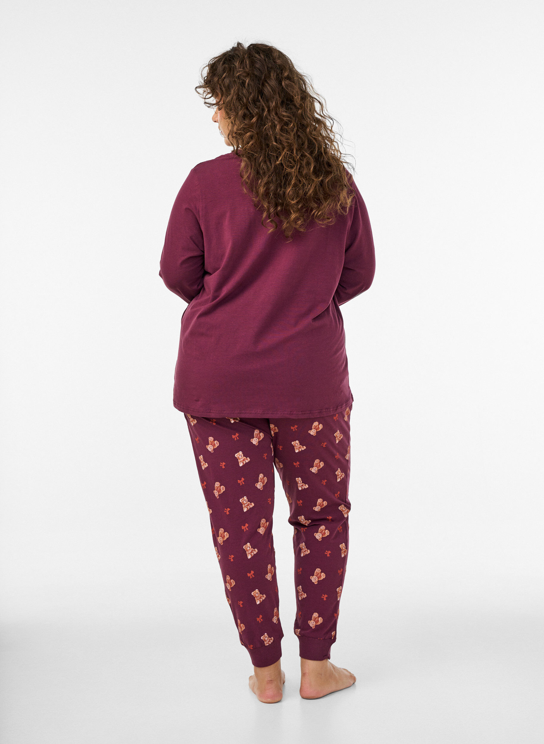 ZizziBedruckte Pyjamahose, Rot, Model image number 2
