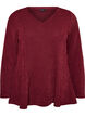 Bluse aus Jersey mit gerippter Struktur und A-Linien-Passform, Rot, Packshot image number 0