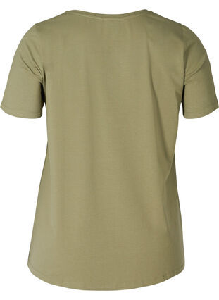 Basic T-Shirt, Deep Lichen Green, Packshot image number 1