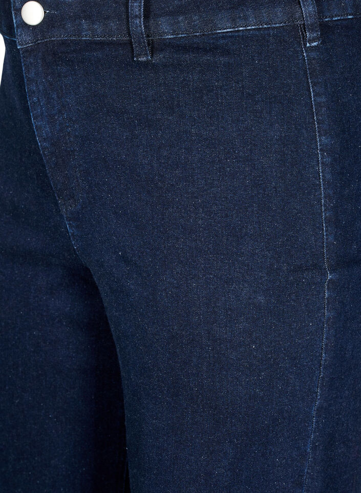 Jeans mit hoher Taille und weitem Bein, Blau, Packshot image number 2