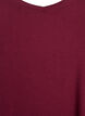 Einfarbiges Basic-T-Shirt aus Baumwolle, Dunkles Bordeaux, Packshot image number 2