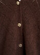 Strickjacke mit Harlekinmuster und V-Ausschnitt, Braun, Packshot image number 2