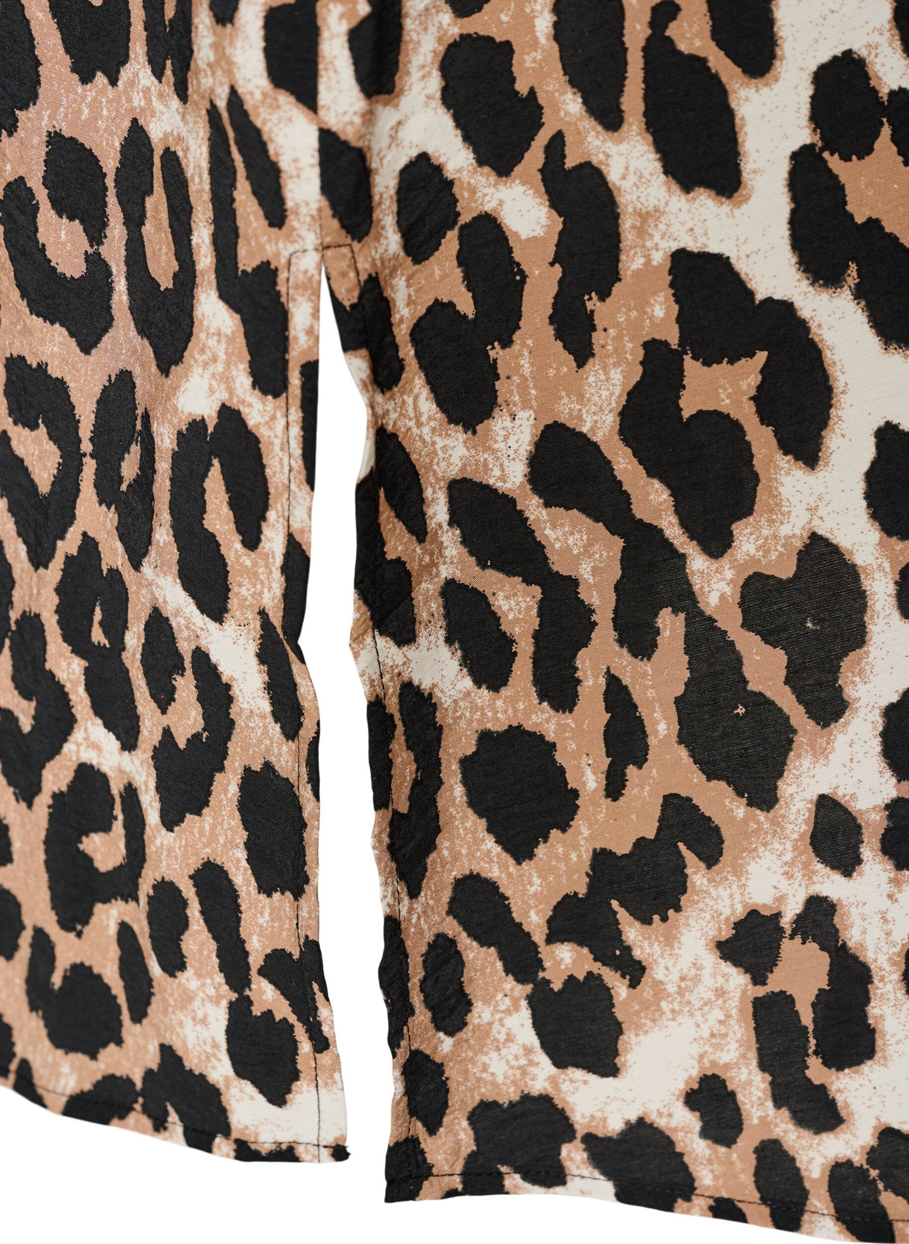 ZizziKleid aus Viskose mit V-Ausschnitt, Braun, Packshot image number 3