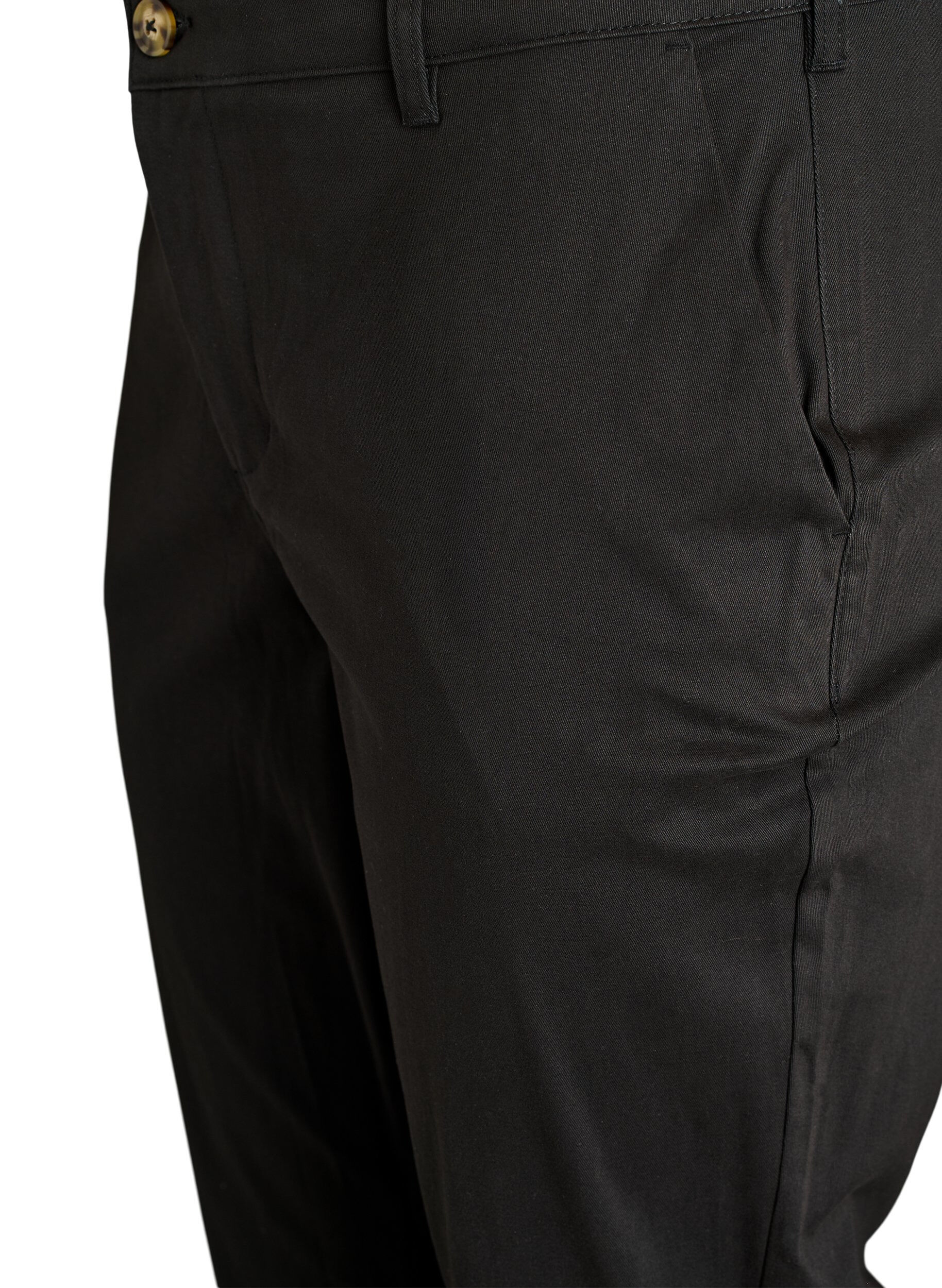ZizziChinohose aus Baumwolle, Schwarz, Packshot image number 2