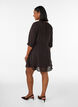 A-Linien-Kleid mit gestuften R&uuml;schen, Braun, Model image number 2