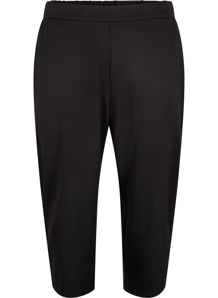 Maddison, lockere Caprihosen mit Taschen, Schwarz, Packshot image number 0