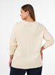 Cardigan aus Feinstrick mit dekorativen Kn&ouml;pfen, Vanille, Model image number 2
