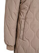 Mittellange Steppjacke mit Kapuze, Braun, Packshot image number 3