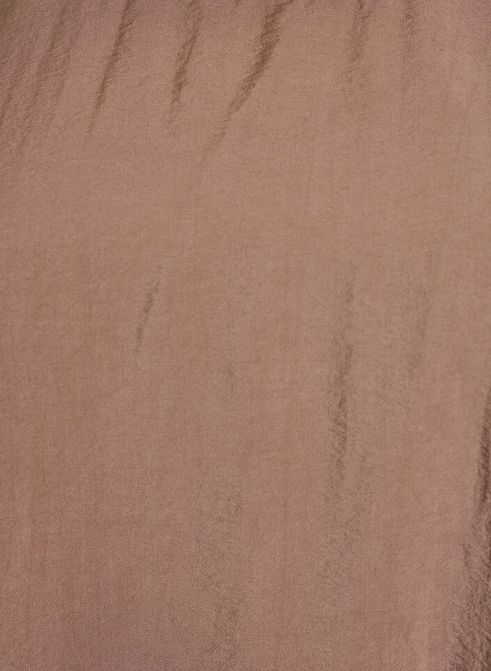 Knielanges Ballonkleid mit Taschen, Braun, Packshot image number 2