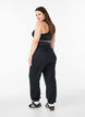 Sweatpants mit breitem Bund, Schwarz, Model image number 2