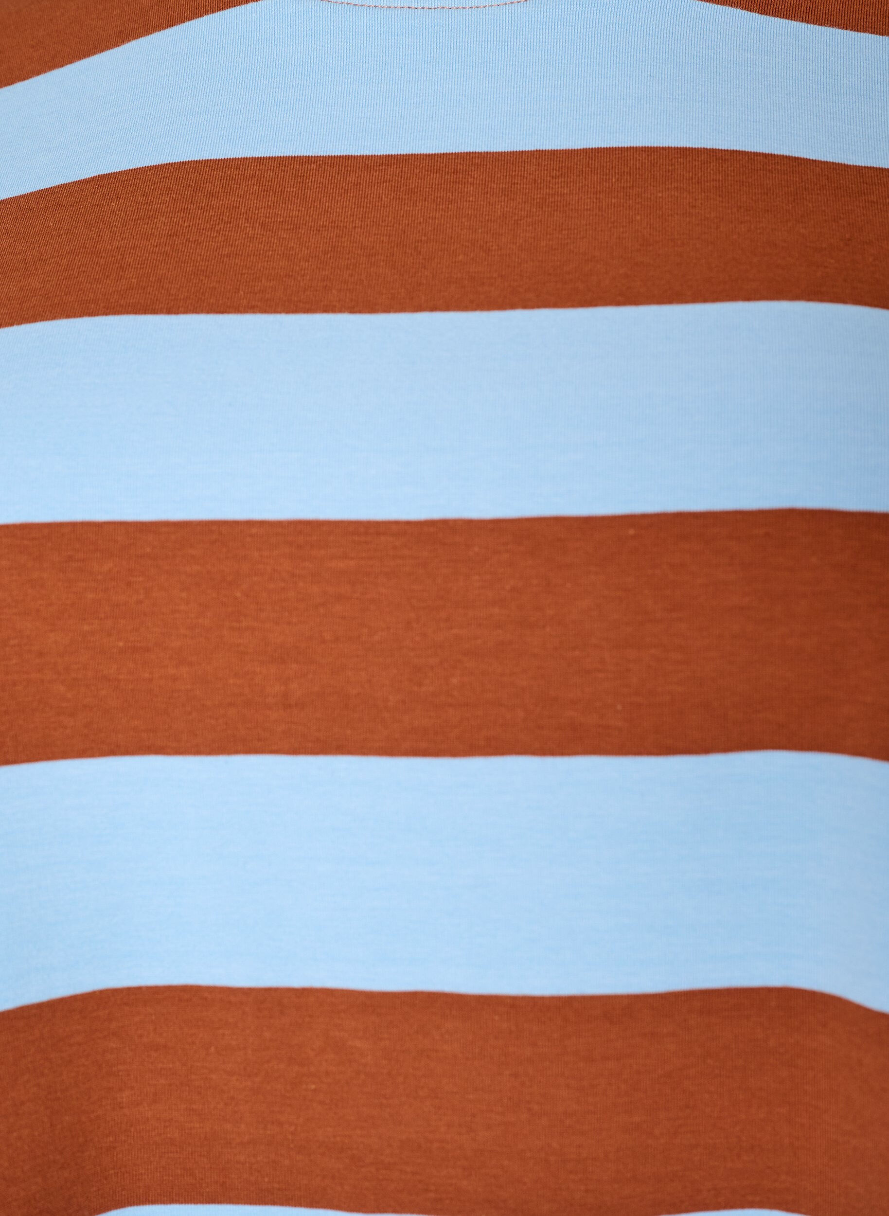 ZizziOversize-T-Shirt mit Streifen und 1/2-&Auml;rmeln, Blau, Packshot image number 2