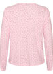 Strickjacke aus Bio-Baumwolle mit Lochstickerei, Pink, Packshot image number 1