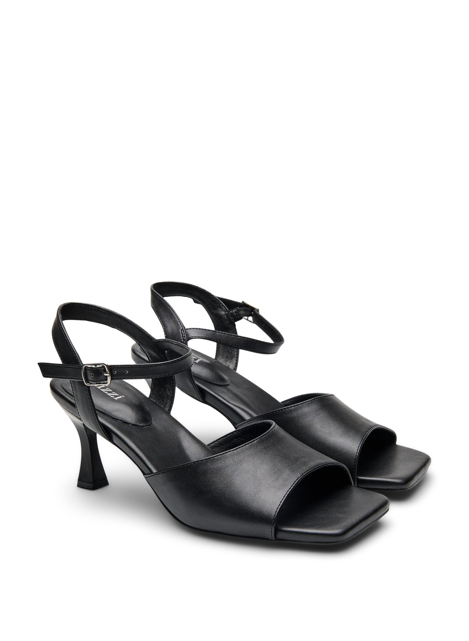 ZizziPumps mit offener Spitze und eckiger Zehenform, Schwarz, Packshot image number 1