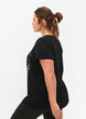 Sport-T-Shirt aus Baumwolle mit Aufdruck, Black w. Playstyle, Model image number 1