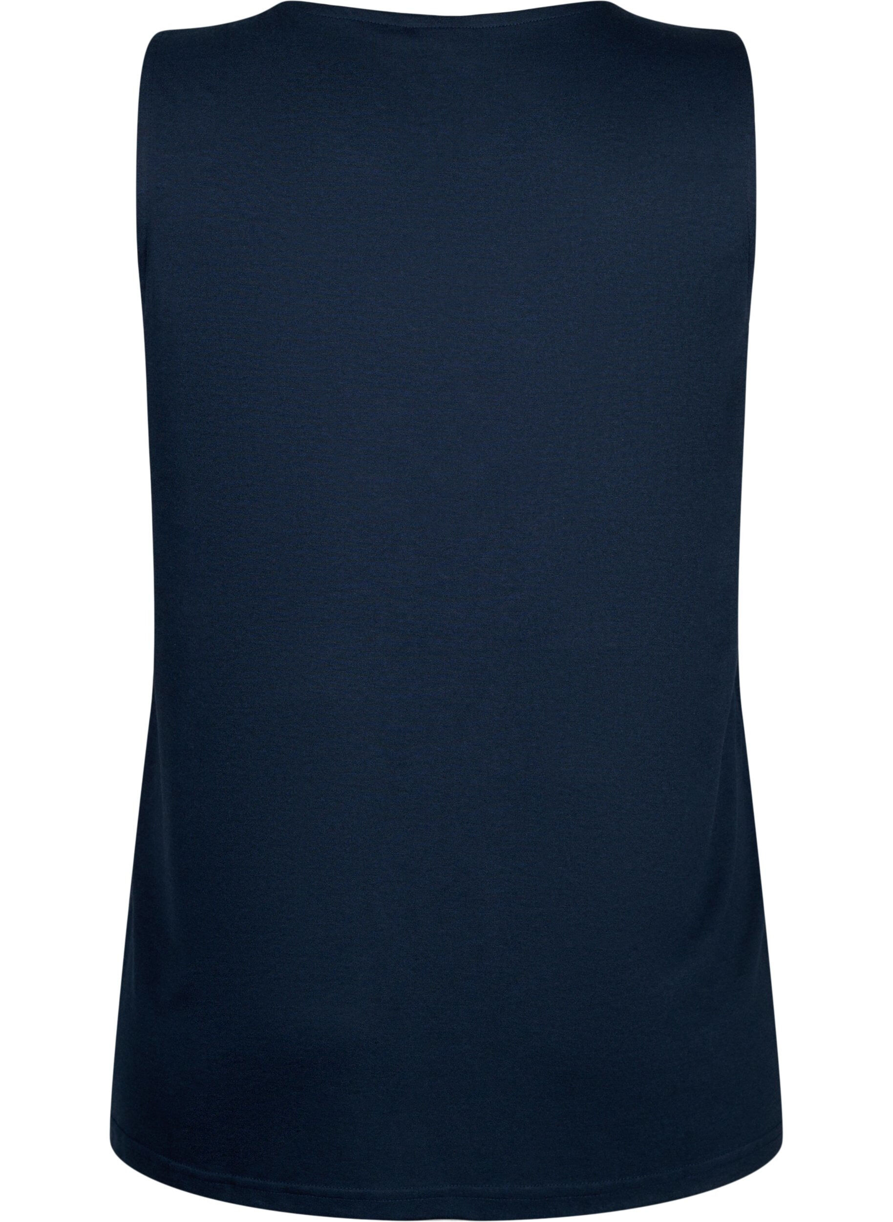 Zizzi&Auml;rmelloses Top mit Spitze, Total Eclipse, Packshot image number 1