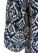 Gemusterte Bluse aus Viskose mit 3/4-&Auml;rmeln, Blau, Packshot image number 3