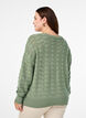 Strickbluse mit Lochmuster und langen Ärmeln, Green Bay, Model image number 1