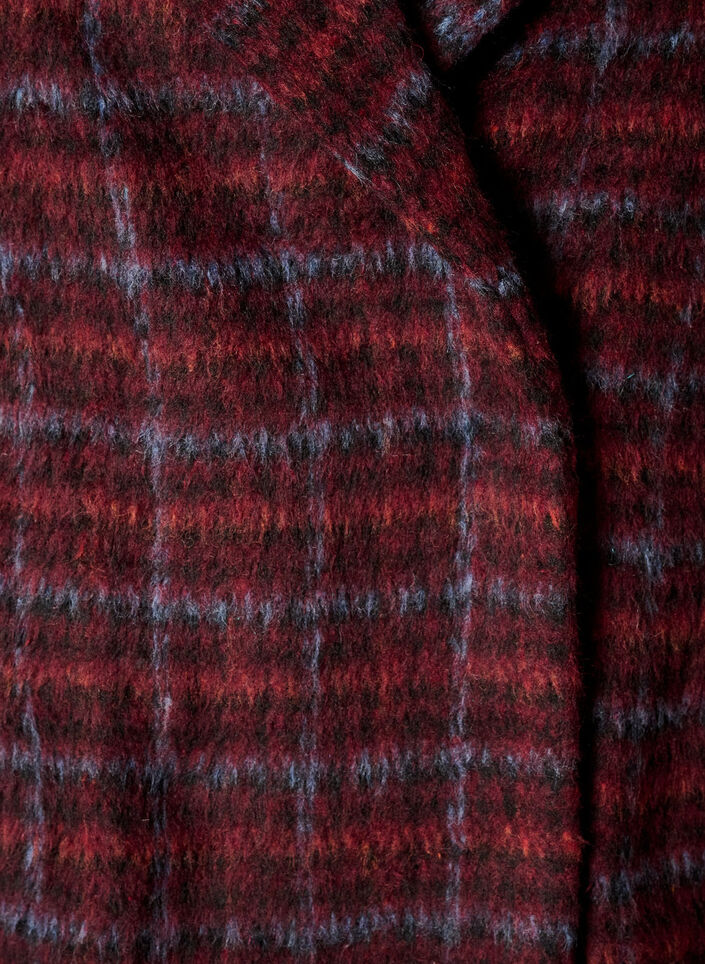Karierter Mantel mit Taschen, Rot, Packshot image number 2