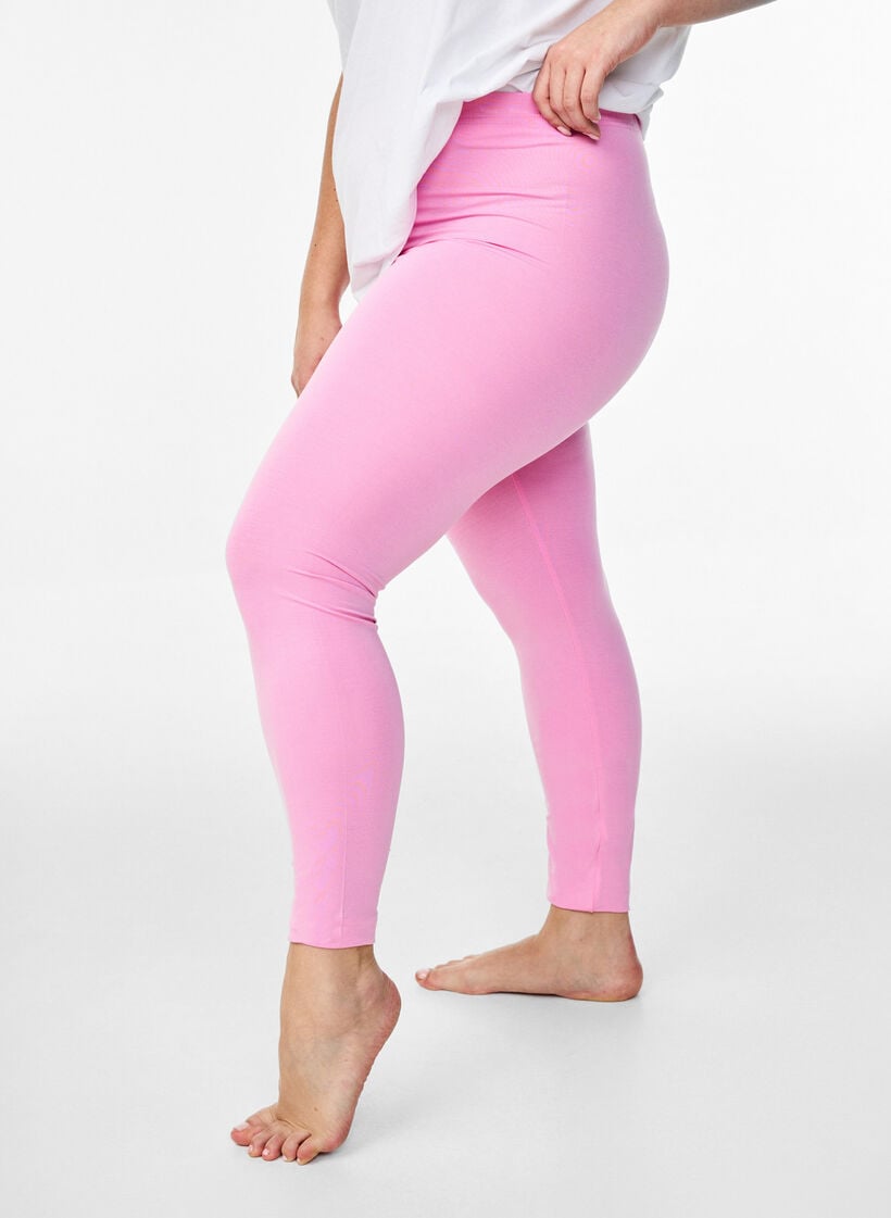 Basic Leggings aus Viskose, Pink, Model image number 0