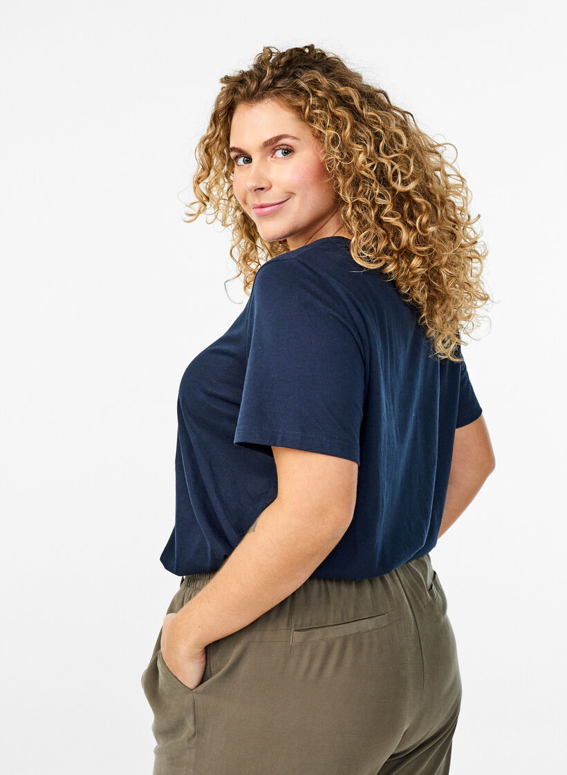 FLASH - T-Shirt mit Print, Blau, Model image number 2