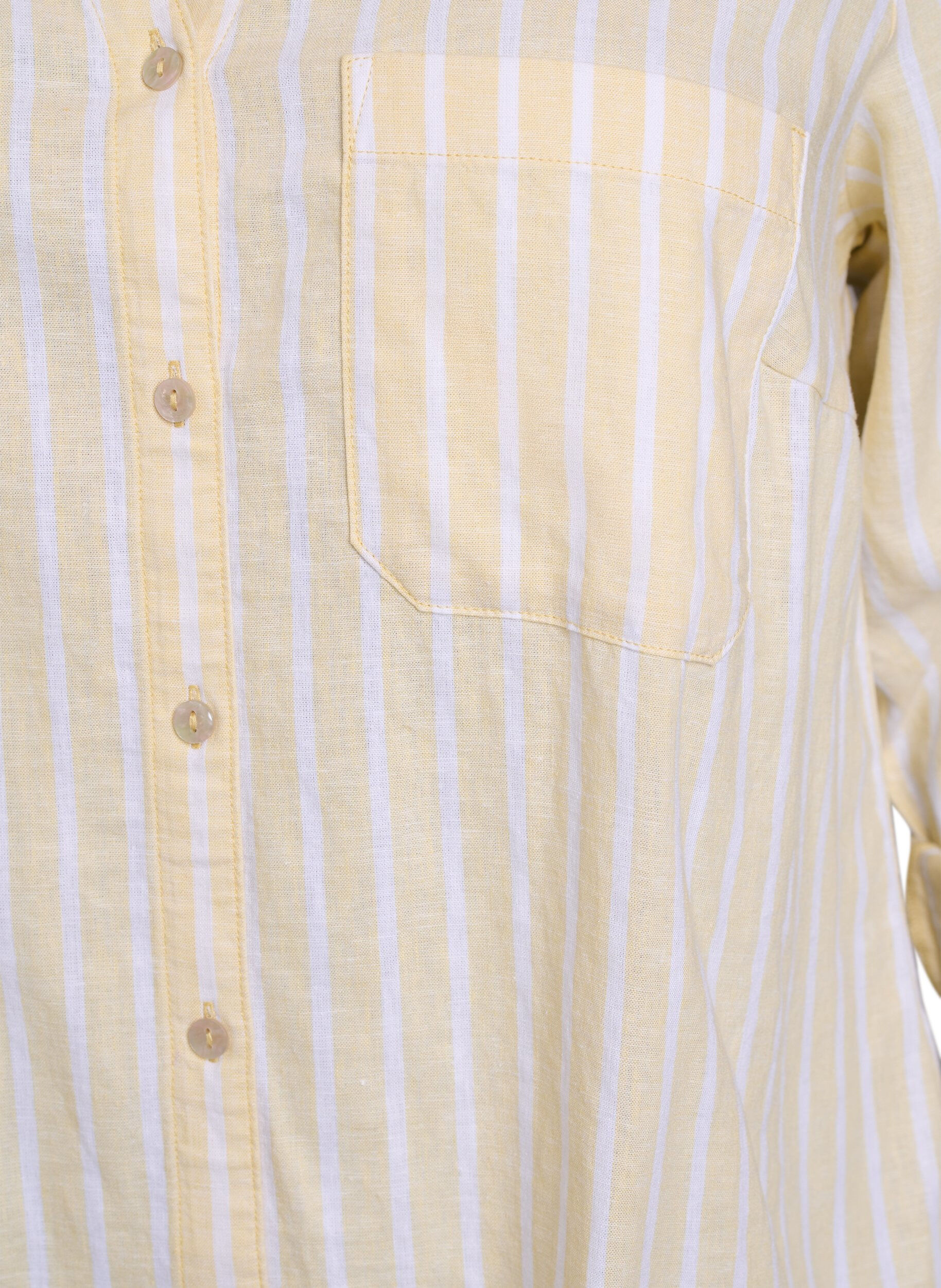 ZizziBluse aus Leinen und Viskose mit 3/4-&Auml;rmeln, Beige, Packshot image number 2