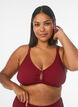 Strukturiertes Bikini Top mit Golddetail, Rot, Model image number 0