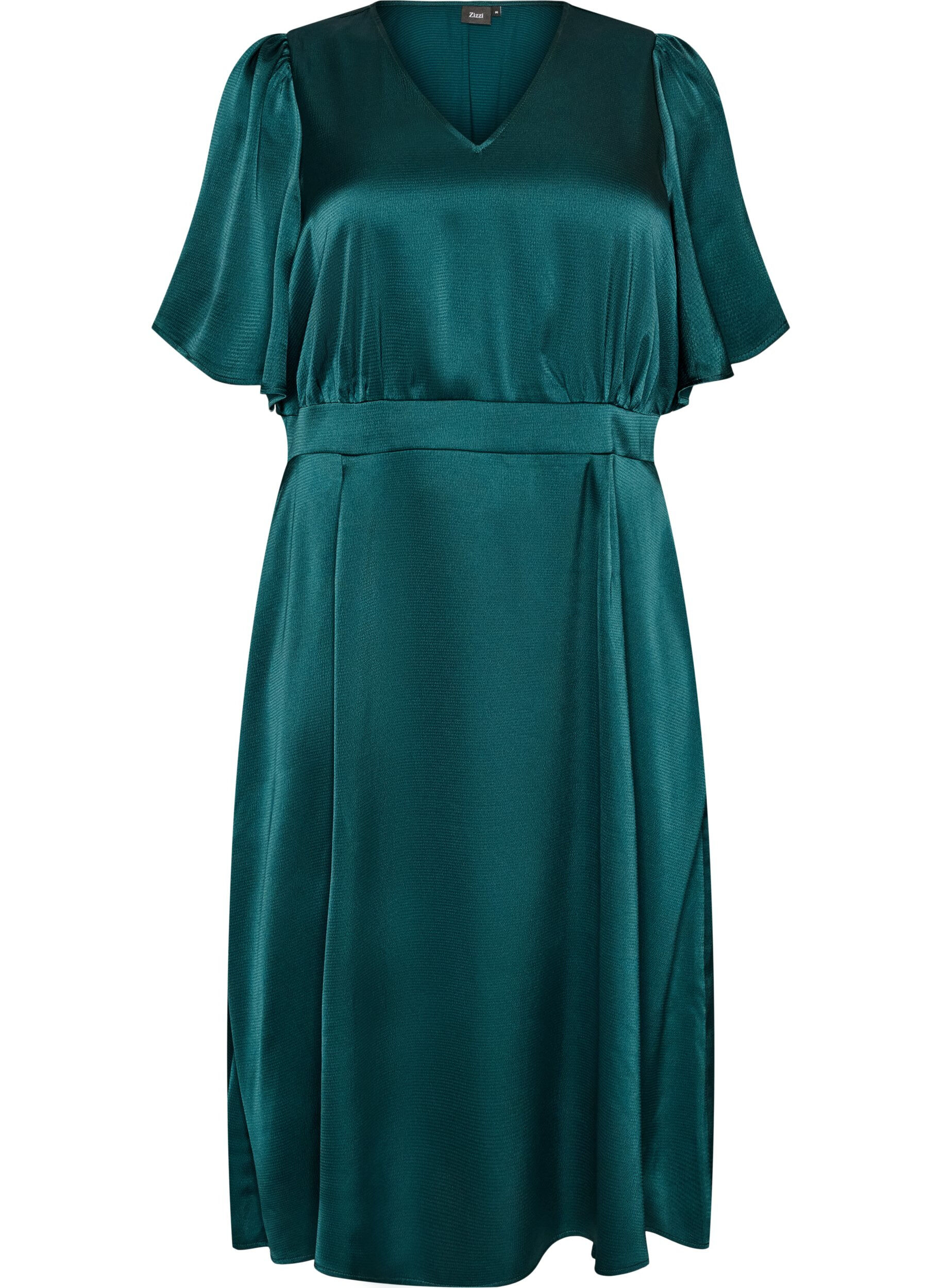 ZizziEmpire-Partykleid in Midil&auml;nge, Gr&uuml;n, Packshot image number 0