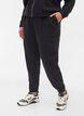 Lockere Baumwollhose mit Taschen, Schwarz, Model image number 2