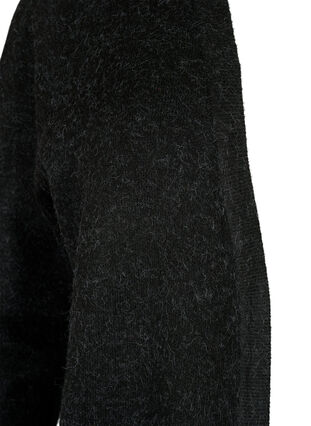Strickjacke mit Rippenstrick und Taschen, Dark Grey Melange, Packshot image number 2