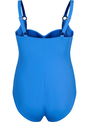 Gepolsterter Badeanzug mit Drapierungen, Palace Blue, Packshot image number 1