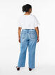 High Waist Jeans mit geradem Bein, Blau, Model image number 1