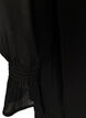 Kleid aus Viskose mit R&uuml;schen und transparenten &Auml;rmeln, Schwarz, Packshot image number 3