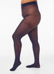 30-Den-Strumpfhose mit gebl&uuml;mtem Muster, Blau, Model image number 0