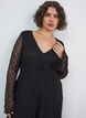 Spitzenkleid mit Trompeten&auml;rmeln und A-Linie, Schwarz, Model image number 2