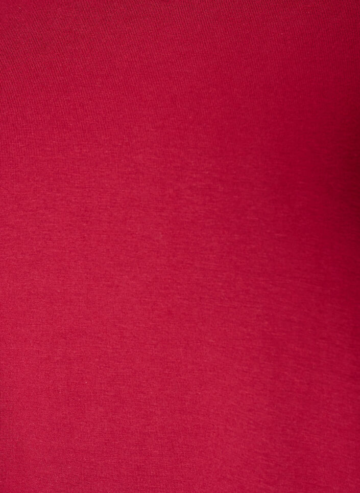 Einfarbiges basic T-Shirt aus Baumwolle, Rot, Packshot image number 2