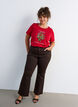 Weihnachts-T-Shirt aus Bio-Baumwolle, Rot, Model image number 1