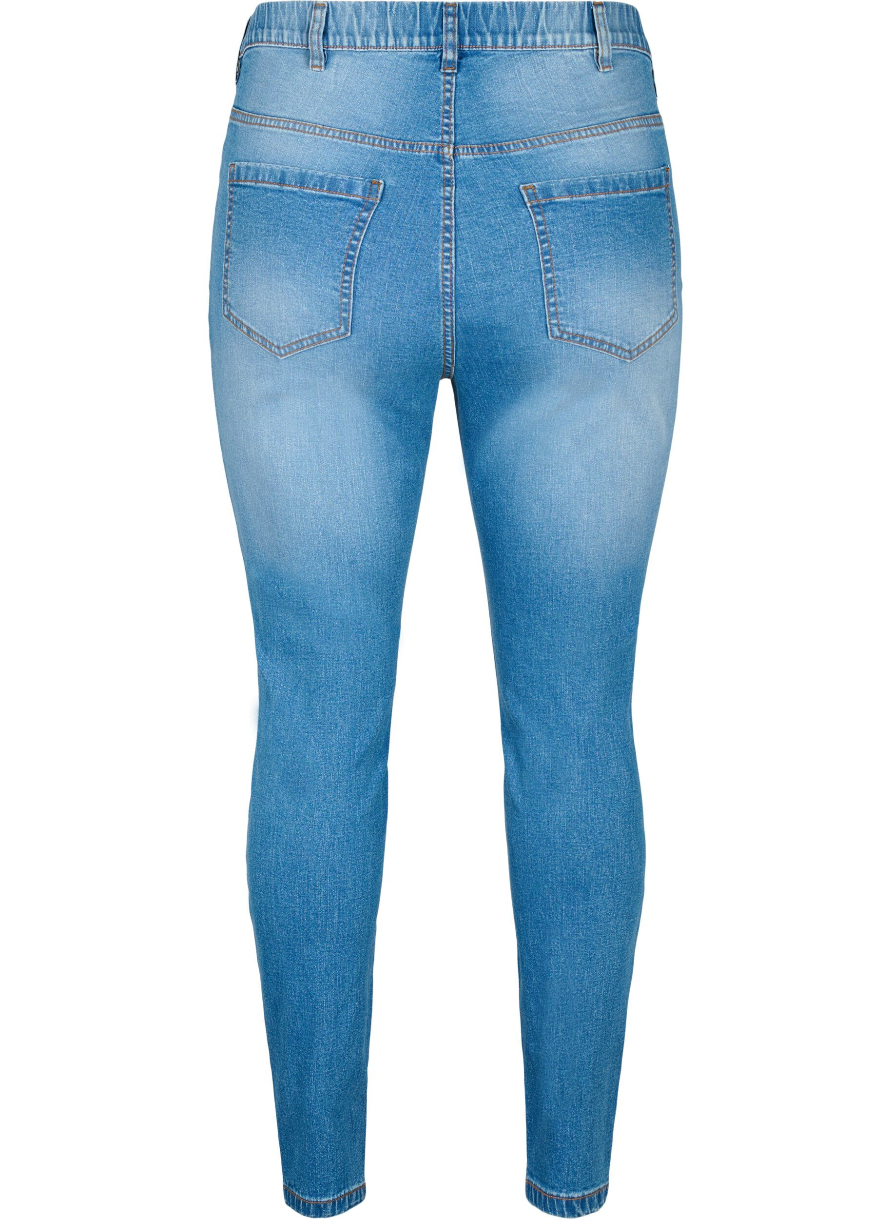 ZizziJeggings mit R&uuml;ckentaschen, Blue denim, Packshot image number 1