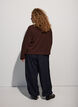 Teddyjacke mit Rundhalsausschnitt und Kn&ouml;pfen, Braun, Model image number 2