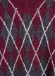 Gestrickte Weste mit V-Ausschnitt und Argyle-Muster, Rot, Packshot image number 2
