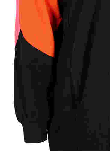 Pulloverkleid mit Colorblock und Taschen, Black, Packshot image number 3