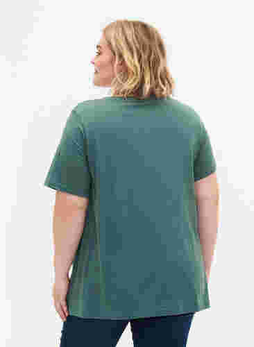 Kurzärmeliges T-Shirt mit A-Linie, Sea Pine, Model image number 1