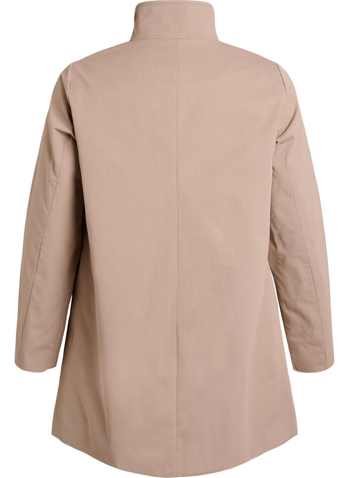 Fr&uuml;hlingsjacke aus wasserabweisendem Material mit A-Linie, Grau, Packshot image number 1