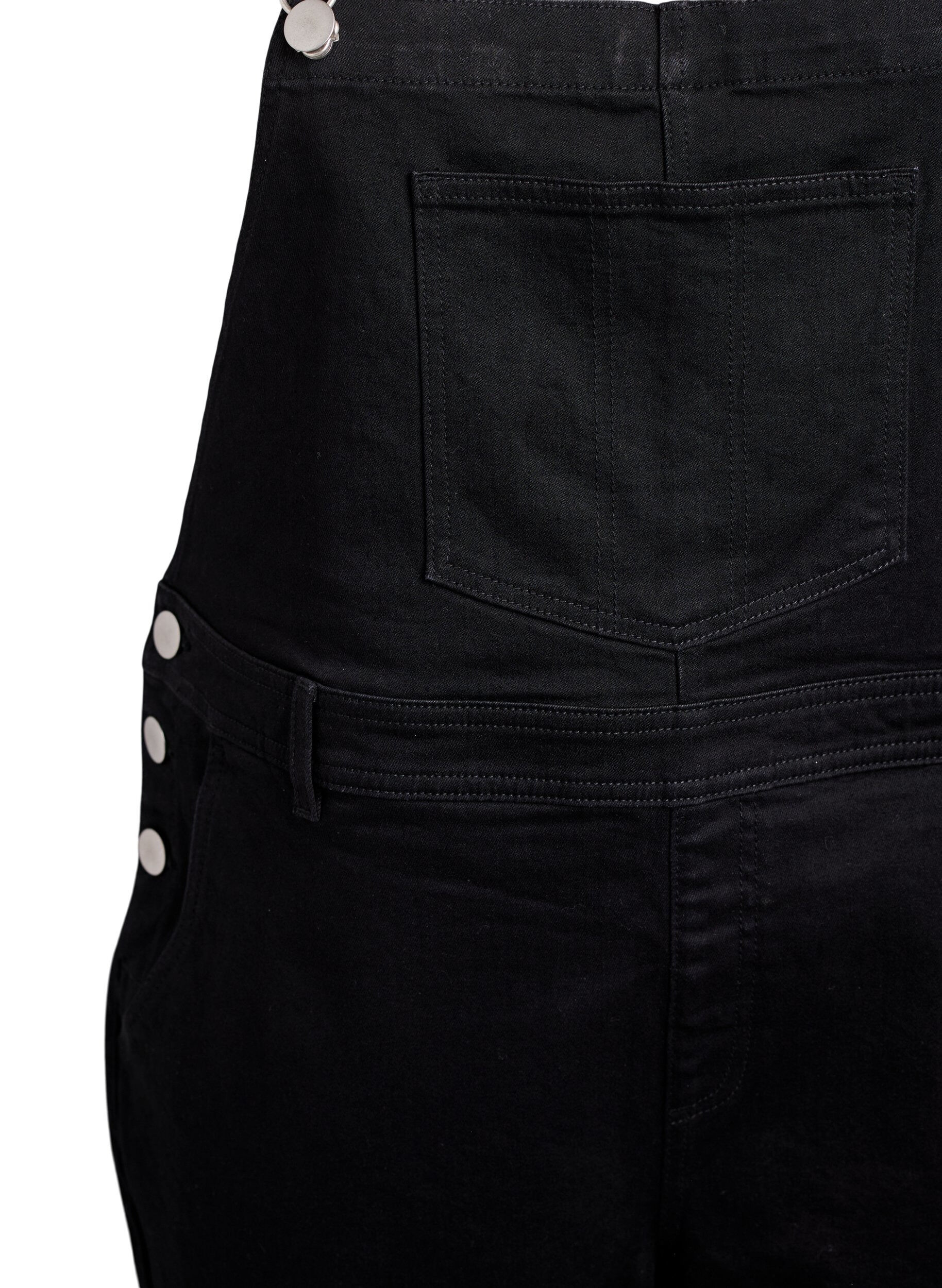 ZizziDenim Overalls Kurze Hosen, Schwarz, Packshot image number 2