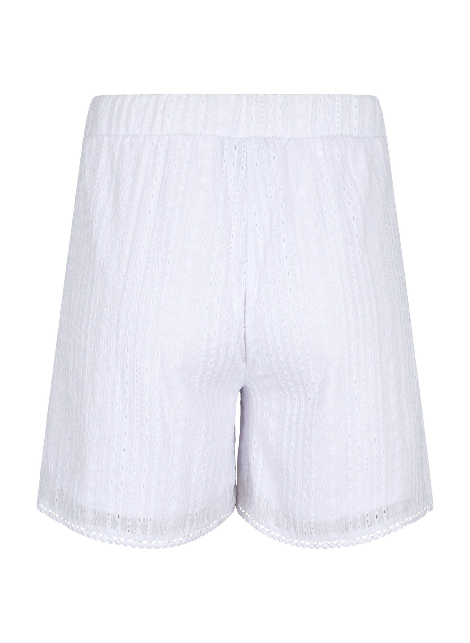 ZizziShorts mit strukturiertem Muster, Bright White, Packshot image number 1