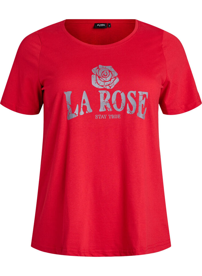 FLASH - T-Shirt mit Print, Rot, Packshot image number 0