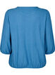 Bluse mit Struktur und 3/4-&Auml;rmeln, Blau, Packshot image number 1